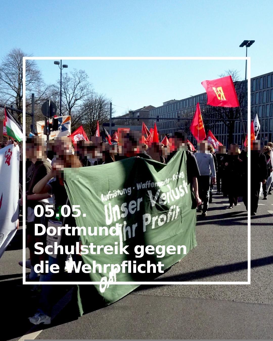 Schulstreik gegen Wehrpflicht 05.05.