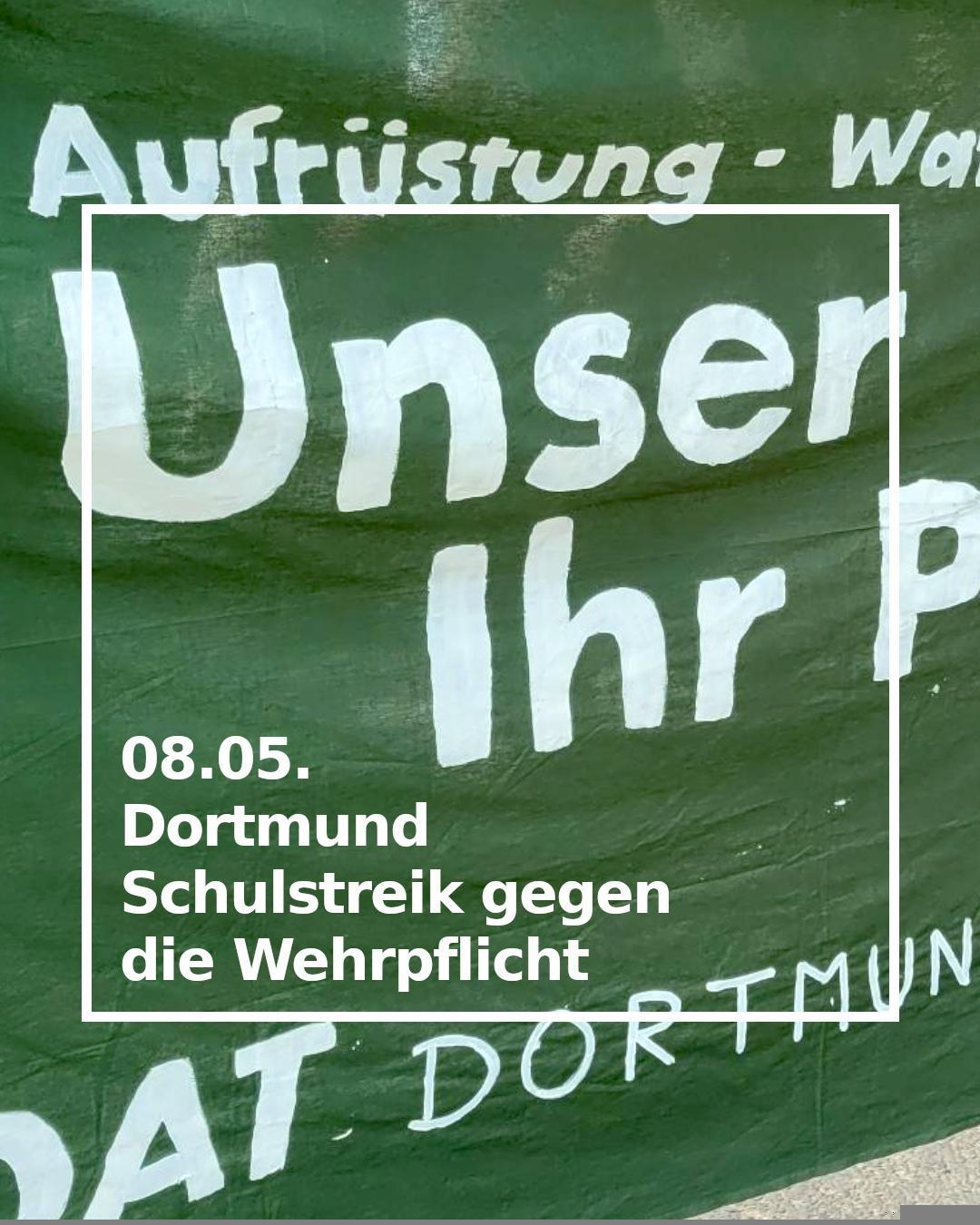 Schulsteik gegen die Wehrpficht 08.05.